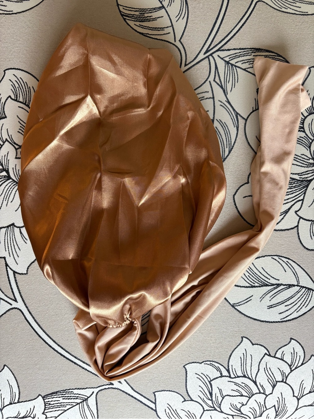 Satin Bonnet in Shimmering Copper